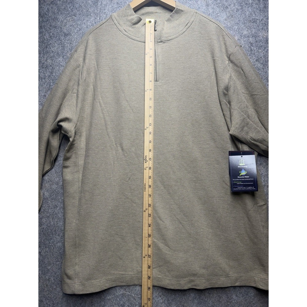 Austin Clothing Co. Sweater, Men's L, Tan Color , 1/4 Zip Closure, Cotton, EUC